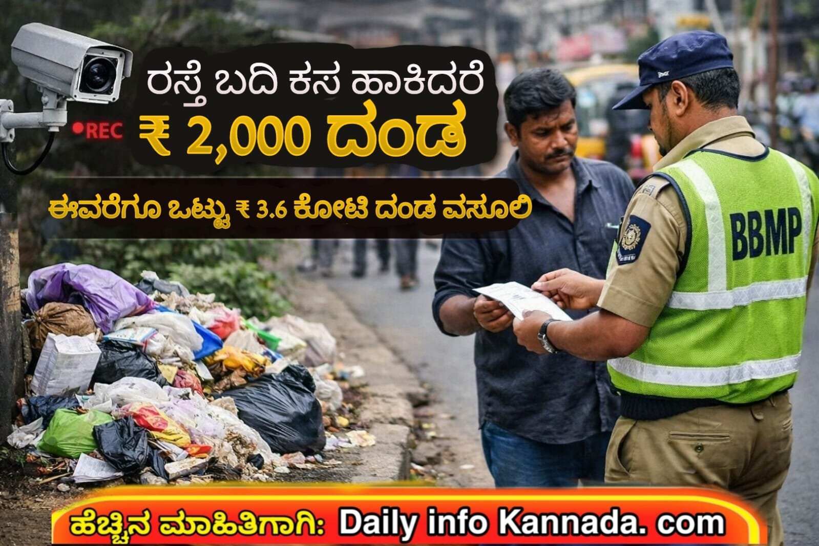 Bengaluru Garbage Fine ₹2000 rule for throwing garbage on roads, BBMP collected ₹3.6 crore fine last year